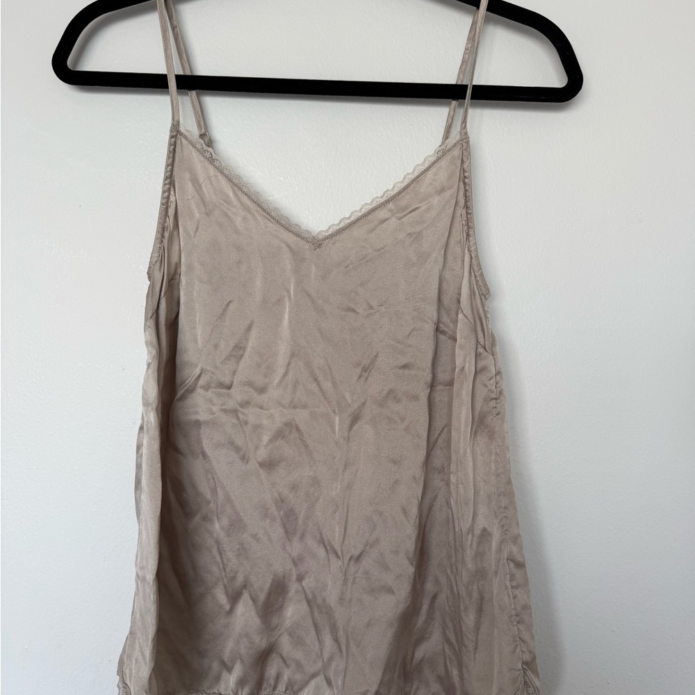 Anthropologie Silk Cami Beige Women's Blouse